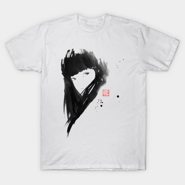 japanese girl T-Shirt by pechane